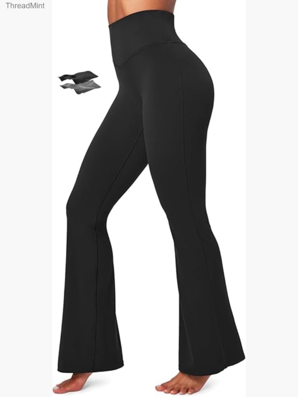 Flare Leggings High Waisted Tummy Control Yoga Pants No Front Seam Workout Bell